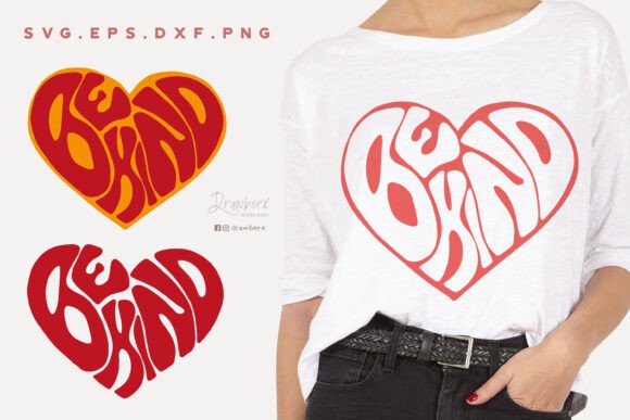 Be Kind SVG Retro Heart: A Timeless Design for Modern Creations