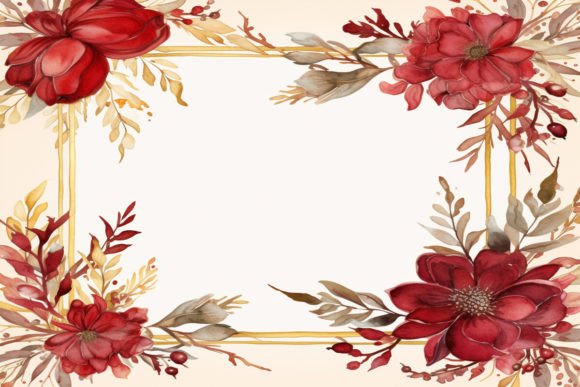 Christmas Flower Wreath Background: A Versatile Design Element