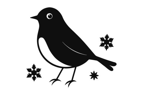 Christmas Robin Silhouette Icon Vector: A Practical Design Asset for Creative Projects