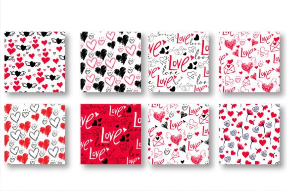 Elevate Your Brand Identity with a Premium Valentines Seamless Patterns Set