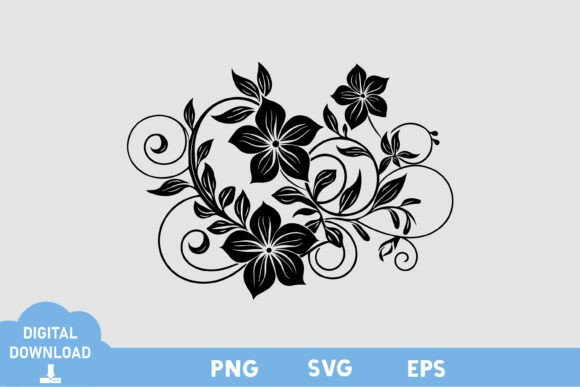 Floral Black White Design: A Minimalist Branding Solution