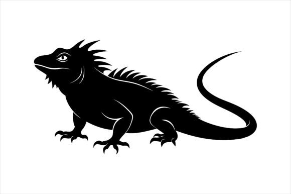 Iguana Silhouette Vector Animal