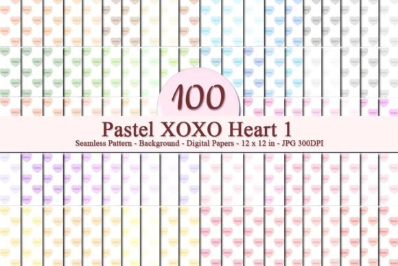 Pastel XOXO Heart 1 Seamless Pattern: A Strategic Design Asset for Modern Businesses and Creators