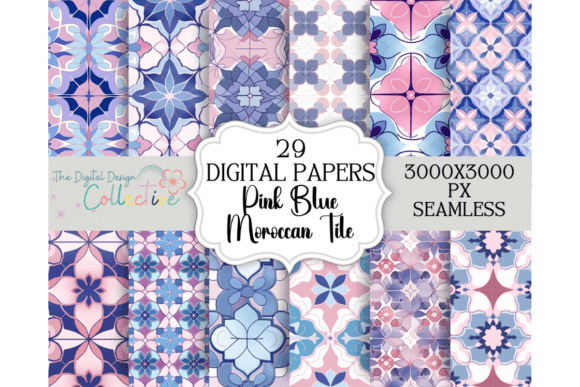 Seamless Blue Pink Moroccan Tile: The Ultimate Digital Asset for Creative Professionals